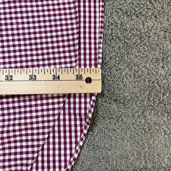 Ralph Lauren Performance Shirt Mens 2XLT Purple Checkered Button Down Preppy - Picture 9 of 10
